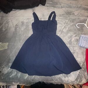 Navy Blue Sleeveless Dress